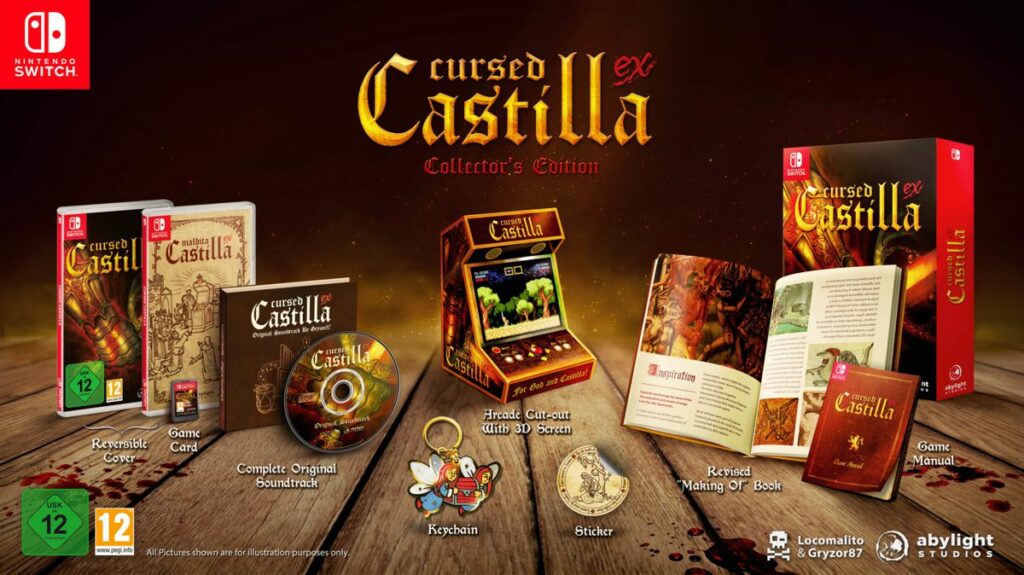 Banner de Cursed Castilla para Nintendo Switch. Edición Especial con Set para Coleccionistas en Abylight Shop