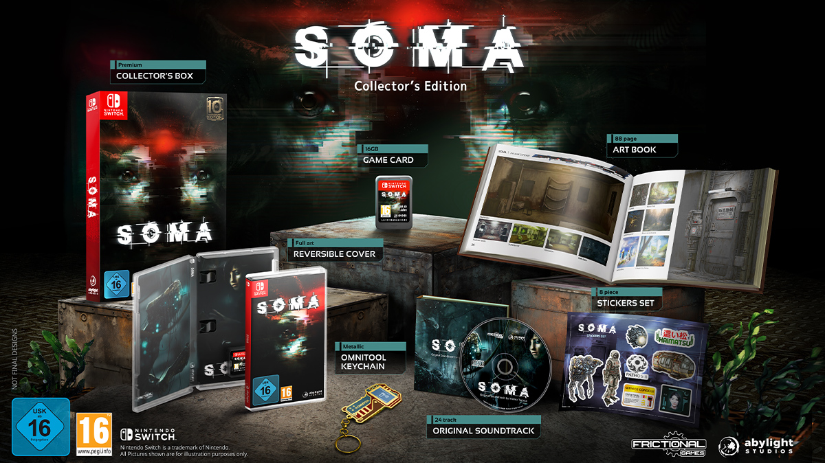soma_collectors ▷ SOMA 10th Anniversary Collector's Edition for Nintendo Switch | Abylight Shop | Abylight Studios Product Store.